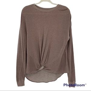 NWT TINA + JO Long Sleeve Twist Front Top Size X-Small